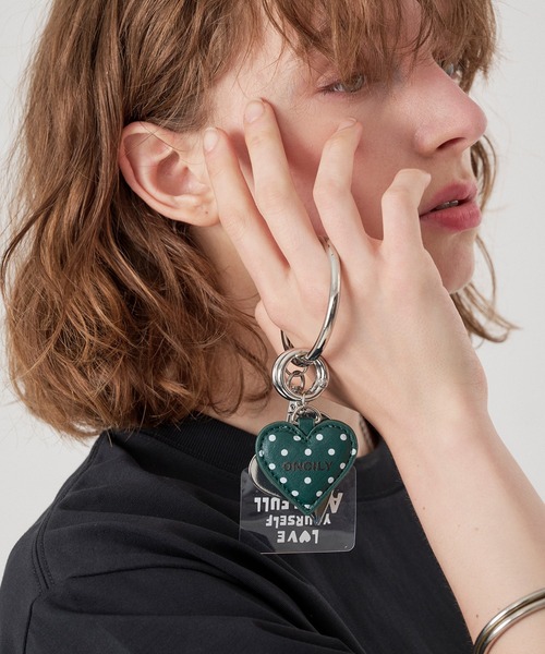 ONCILY(オンシェリー)の「HEART MOTIF KEYRING / ハートモチーフキーリング(キーホルダー・メンズ・レッド/ブルー/ブラック/シルバー/ブラウン/ブルーグリーン/ダークブラウン/チャコールグレー/グリーン/マスタード/ネイビー/ブラック系その他/ブラウン系その他/ブラック系その他2/ピンク/ブラウン系その他2/グリーン系その他・FREE)」の22枚目の写真