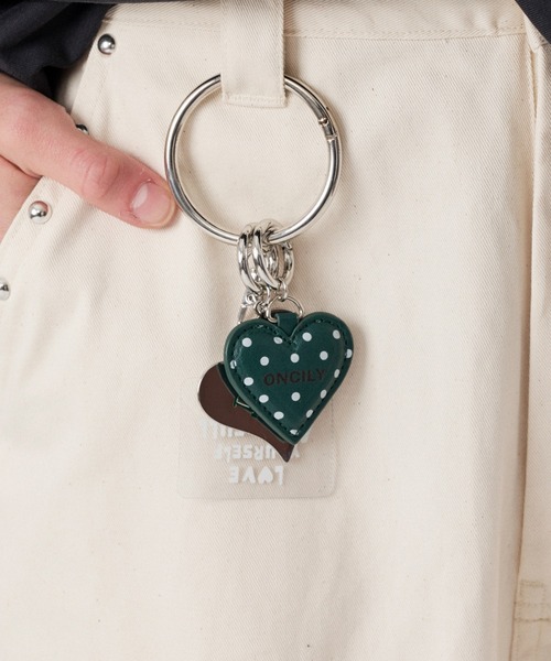 ONCILY(オンシェリー)の「HEART MOTIF KEYRING / ハートモチーフキーリング(キーホルダー・メンズ・レッド/ブルー/ブラック/シルバー/ブラウン/ブルーグリーン/ダークブラウン/チャコールグレー/グリーン/マスタード/ネイビー/ブラック系その他/ブラウン系その他/ブラック系その他2/ピンク/ブラウン系その他2/グリーン系その他・FREE)」の19枚目の写真