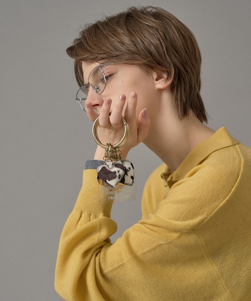 ONCILY(オンシェリー)の「HEART MOTIF KEYRING / ハートモチーフキーリング(キーホルダー・メンズ・レッド/ブルー/ブラック/シルバー/ブラウン/ブルーグリーン/ダークブラウン/チャコールグレー/グリーン/マスタード/ネイビー/ブラック系その他/ブラウン系その他・FREE)」の20枚目の写真