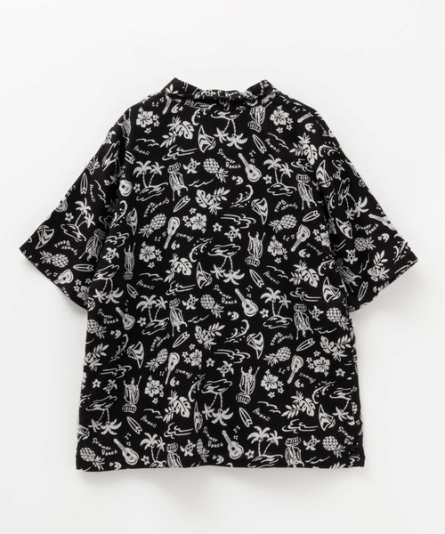 NAVY(ネイビー)の「【 ボーイズ 】NAVY インドレーヨン開襟シャツ オープンシャツ(シャツ/ブラウス・キッズ・ブラック/グレー/ブルー・120/130/140/150/160)」の8枚目の写真