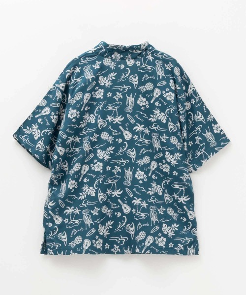 NAVY(ネイビー)の「【 ボーイズ 】NAVY インドレーヨン開襟シャツ オープンシャツ(シャツ/ブラウス・キッズ・ブラック/グレー/ブルー・120/130/140/150/160)」の6枚目の写真