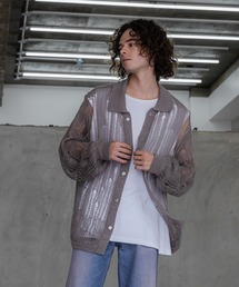 HARE | スカシラメデザインシャツニット(HARE)(シャツ/ブラウス)