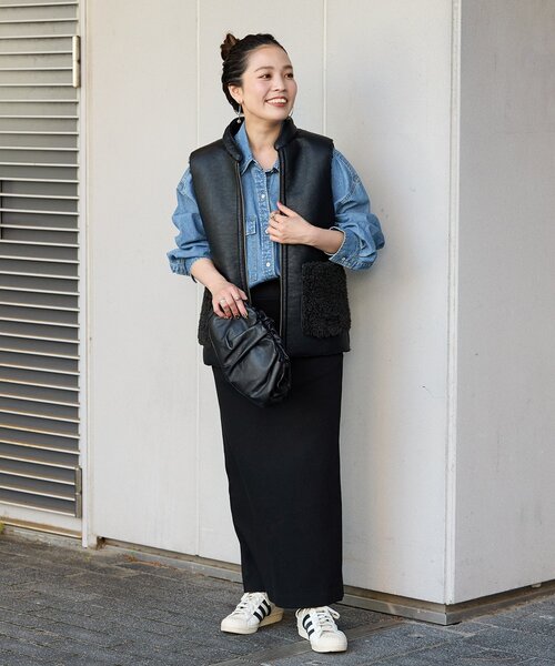 リバーシブルボアボンディングベスト（ベスト）｜B.C STOCK