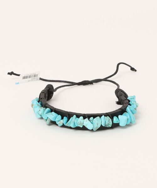 チャイハネ（チャイハネ）の「【チャイハネ】スイファMEN'Sブレスレット（ブレスレット・メンズ・ホワイト/ターコイズブルー・FREE）」の2枚目の写真