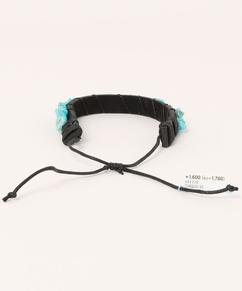 チャイハネ（チャイハネ）の「【チャイハネ】スイファMEN'Sブレスレット（ブレスレット・メンズ・ホワイト/ターコイズブルー・FREE）」の3枚目の写真