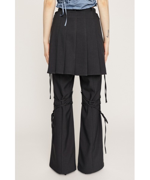 【美品】SLY スライ　OVERDYE JW LAYERED FLARE PT スライ SLY OVERDYE JW LAYERED FLARE PT－BE （BLK