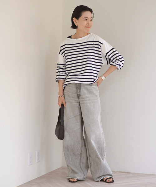 AP STUDIO（エーピーストゥディオ）の「【HAIKURE/ハイクル】BETHANY ASIAN FIT FOG GREY（デニムパンツ・レディース・ライトグレー・27/26/25/24）」の7枚目の写真