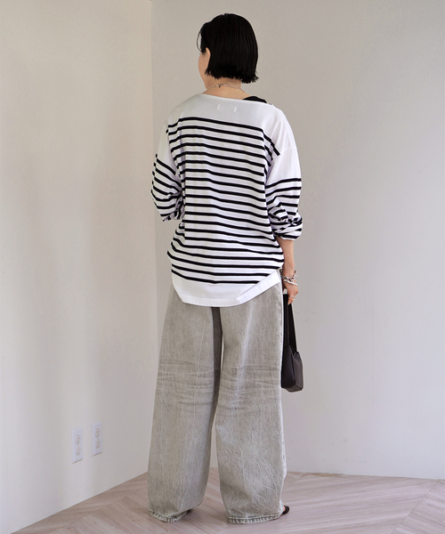 AP STUDIO（エーピーストゥディオ）の「【HAIKURE/ハイクル】BETHANY ASIAN FIT FOG GREY（デニムパンツ・レディース・ライトグレー・27/26/25/24）」の9枚目の写真