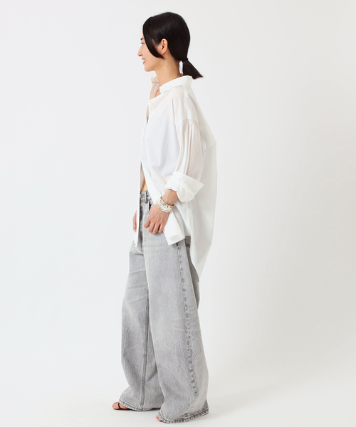 AP STUDIO（エーピーストゥディオ）の「【HAIKURE/ハイクル】BETHANY ASIAN FIT FOG GREY（デニムパンツ・レディース・ライトグレー・27/26/25/24）」の14枚目の写真