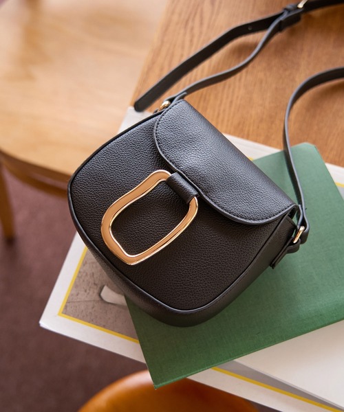 ROPE' PICNIC(ロペピクニック)の「メタルポイントミニラウンドショルダーバッグ(ショルダーバッグ・レディース・ブラック/オフホワイト・FREE)」の5枚目の写真