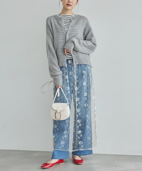 ROPE' PICNIC(ロペピクニック)の「メタルポイントミニラウンドショルダーバッグ(ショルダーバッグ・レディース・ブラック/オフホワイト・FREE)」の6枚目の写真