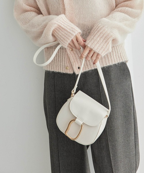 ROPE' PICNIC(ロペピクニック)の「メタルポイントミニラウンドショルダーバッグ(ショルダーバッグ・レディース・ブラック/オフホワイト・FREE)」の7枚目の写真