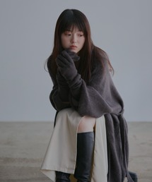 かよこ やざき/Kayoko Yazaki - 3ピースニット(ロングカーディガン/ベスト/グローブ) made in INTER FACTORY