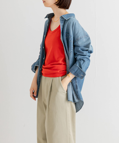 URBAN RESEARCH(アーバンリサーチ)の「『MADE IN JAPAN』コットンフライスタンクトップ(タンクトップ・レディース・ベージュ/オレンジ/ブラック・FREE)」の16枚目の写真