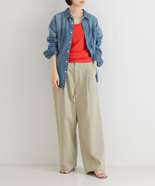 URBAN RESEARCH(アーバンリサーチ)の「『MADE IN JAPAN』コットンフライスタンクトップ(タンクトップ・レディース・ベージュ/オレンジ/ブラック・FREE)」の15枚目の写真