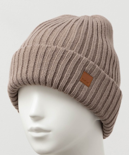 HusHusH（ハッシュアッシュ）の「HusHusH ハッシュアッシュ ニットワッチ（ニットキャップ/ビーニー・レディース・グレー/ブラック/ベージュ/モカ・フリー）」の3枚目の写真