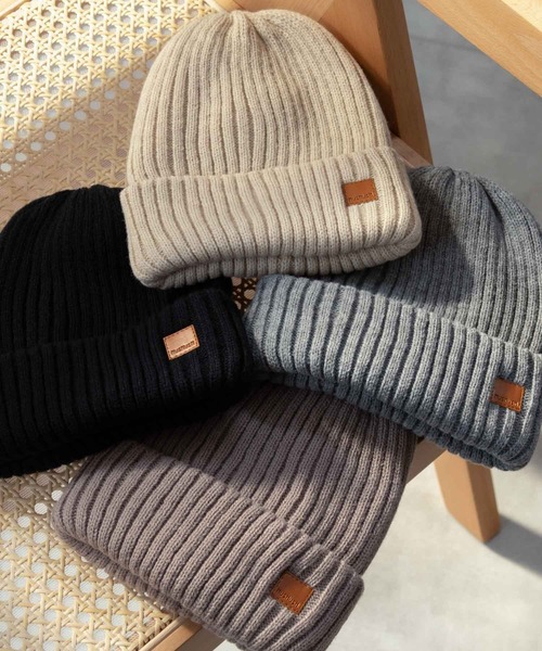 HusHusH（ハッシュアッシュ）の「HusHusH ハッシュアッシュ ニットワッチ（ニットキャップ/ビーニー・レディース・グレー/ブラック/ベージュ/モカ・フリー）」の9枚目の写真