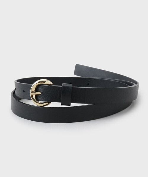 UNTITLED（アンタイトル）の「【本革 旬トレンド】ナローベルト（ベルト・レディース・ブラック・99）」の3枚目の写真