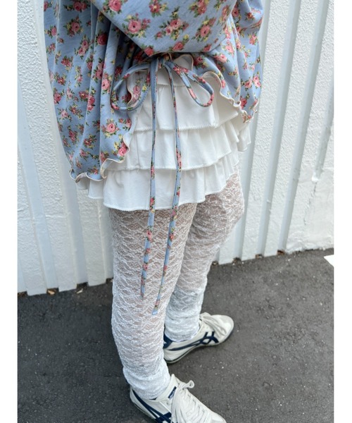 WC(ダブル シー)の「花柄メロウトップス(Tシャツ/カットソー・レディース・ブルー/アイボリー・FREE)」の15枚目の写真