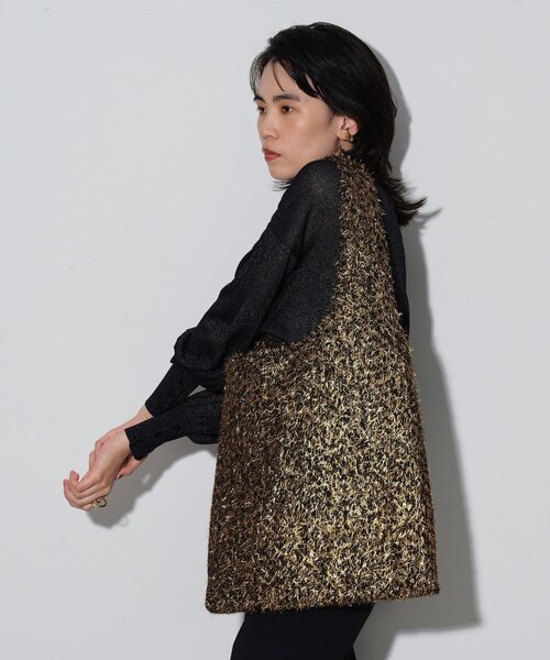 GALLEST（ギャレスト）の「グリッタートートBAG（トートバッグ・レディース・ゴールド/シルバー・00）」の3枚目の写真