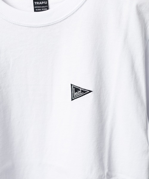 B.I.D.(ビーアイディー)の「《ミドルウェイト》刺繍ショートスリーブ コットンTシャツ(Tシャツ/カットソー・レディース・ホワイト/ブラック/ブルー・MEDIUM/LARGE)」の6枚目の写真