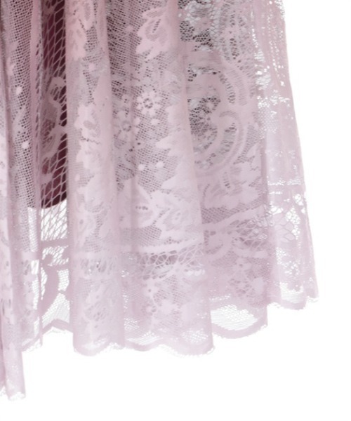 axes femme（アクシーズファム）の「グラデレースサーキュラースカート（スカート・レディース・ブラウン/ブルーグリーン/ピンク/パープル/ネイビー/グリーン/グレー/ブルー/イエロー/ベビーピンク/レッド/ワイン・FREE）」の19枚目の写真