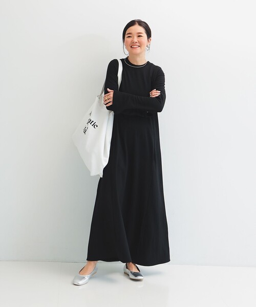 Demi-Luxe BEAMS / ペプラム ワンピース Demi-Luxe BEAMS/ ジャカードペプラムワンピース