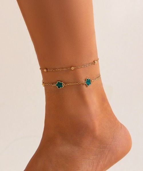 送料税込【AMY O】Bead Chain Anklet アンクレット (2色) 国内発 送料税込【AMY O】Bead Chain Anklet アンクレット (2色) 国内発