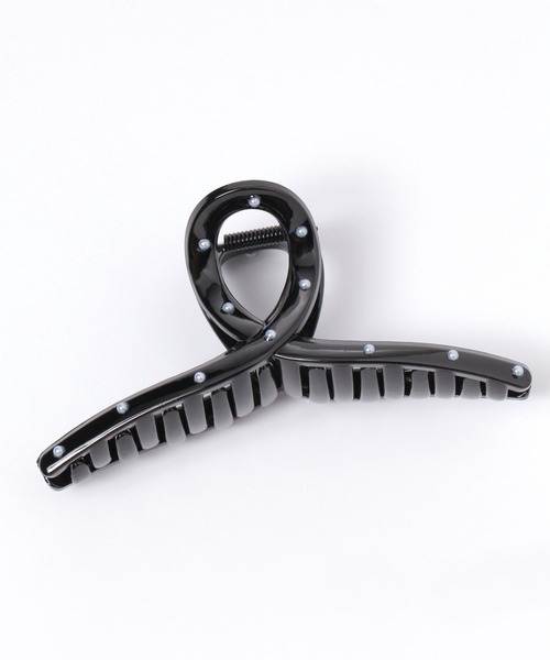 LAKOLE（ラコレ）の「プチパール付きバンスクリップ / 141112（バレッタ/ヘアクリップ・レディース・オフホワイト/ブラック・FREE）」の2枚目の写真