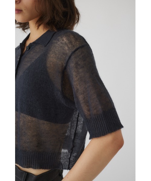 RIM.ARK（リムアーク）の「Mohair mix polo knit（ポロシャツ