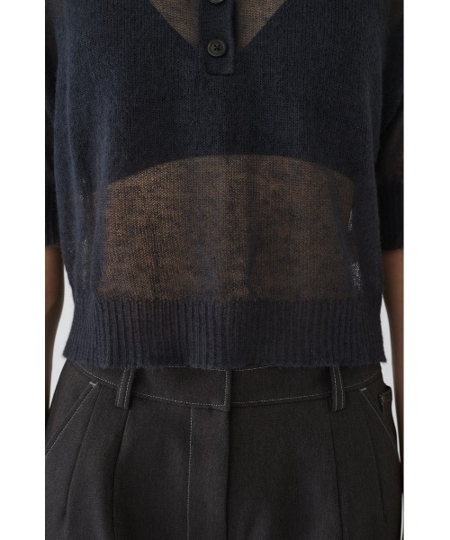 RIM.ARK（リムアーク）の「Mohair mix polo knit（ポロシャツ
