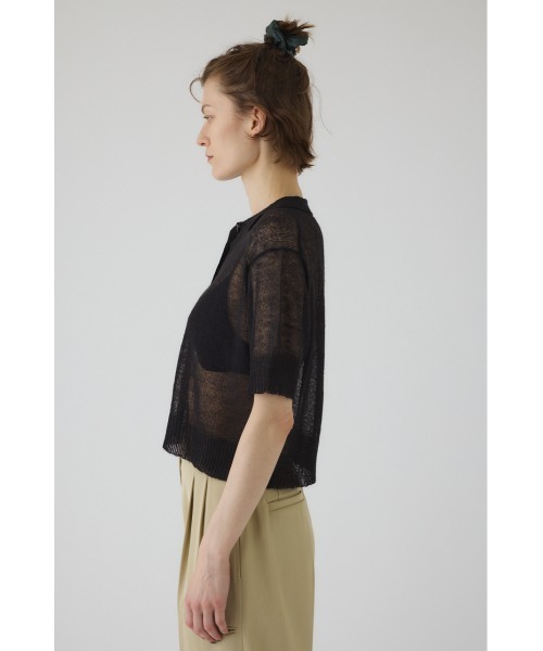 RIM.ARK（リムアーク）の「Mohair mix polo knit（ポロシャツ