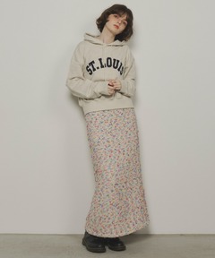 【新品】MAISON SPECIALスモールフラワーワッシャースカート セール】Small Floral Pattern Washer Process Skirt/スモール
