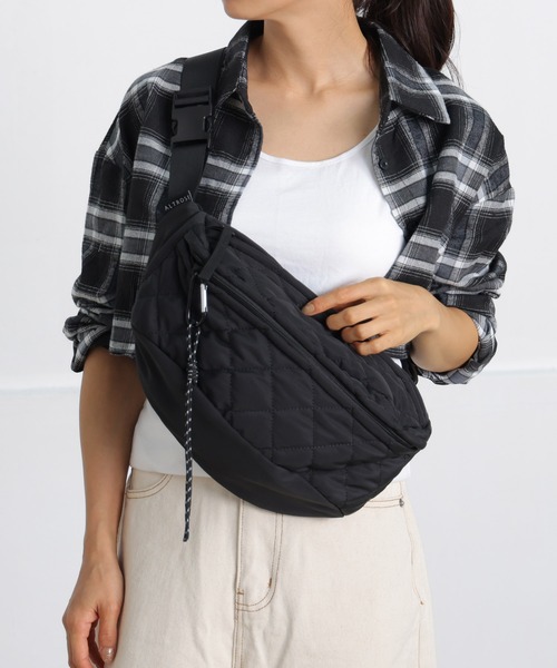 500mlペットボトル収納可】ボディバッグ キルト キルティング タム