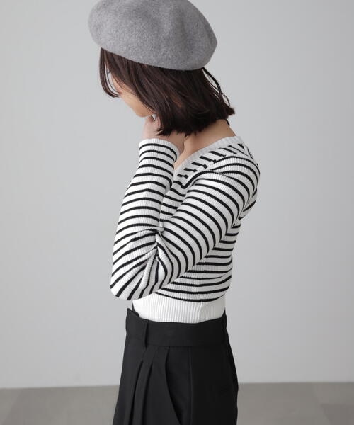 FREE'S MART(フリーズマート)の「〈洗える〉マシンウォッシャブルUネックニット(ニット/セーター・レディース・ホワイト系その他/オレンジ/グレー/ブラック/ホワイト・FREE)」の19枚目の写真