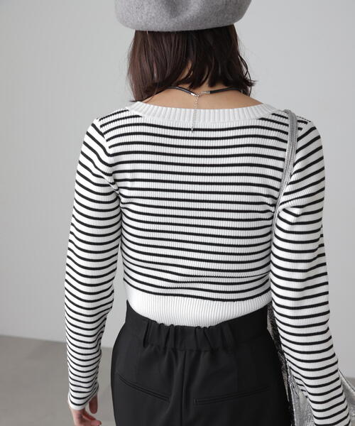 FREE'S MART(フリーズマート)の「〈洗える〉マシンウォッシャブルUネックニット(ニット/セーター・レディース・ホワイト系その他/オレンジ/グレー/ブラック/ホワイト・FREE)」の20枚目の写真