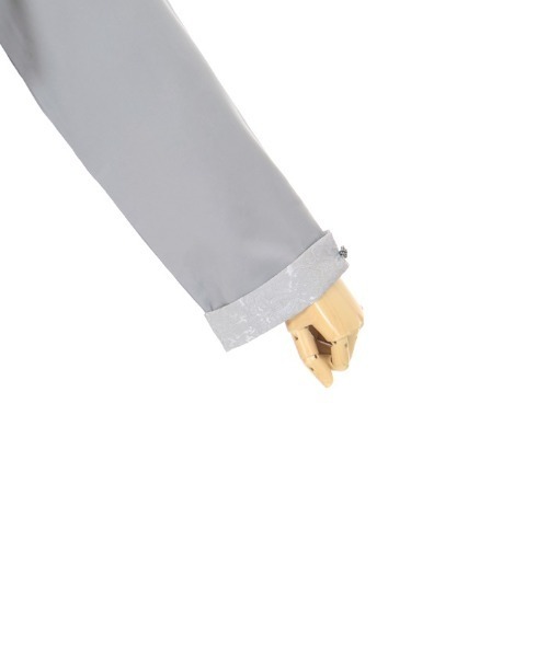 axes femme（アクシーズファム）の「ジャカード切替プリーツシャツ（シャツ/ブラウス・レディース・グレー/ワイン/ネイビー・FREE）」の12枚目の写真