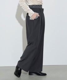 ウエスト レイヤード タックパンツ