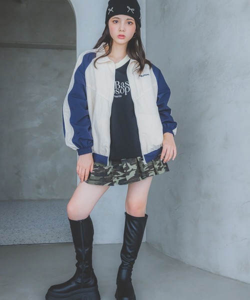 repipi armario（レピピ アルマリオ）の「カラーブロックブルゾン（ブルゾン・キッズ・アイボリー/ブラック/ブルー・MEDIUM/SMALL/LARGE）」の15枚目の写真