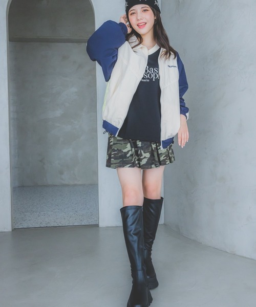 repipi armario（レピピ アルマリオ）の「カラーブロックブルゾン（ブルゾン・キッズ・アイボリー/ブラック/ブルー・MEDIUM/SMALL/LARGE）」の16枚目の写真