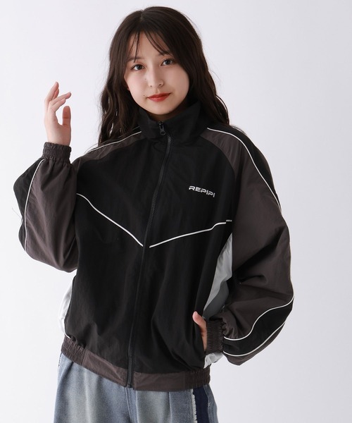 repipi armario（レピピ アルマリオ）の「カラーブロックブルゾン（ブルゾン・キッズ・アイボリー/ブラック/ブルー・MEDIUM/SMALL/LARGE）」の22枚目の写真