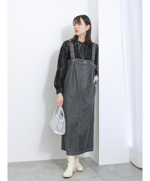 Samansa Mos2 blue（サマンサモスモスブルー）の「幾何学柄バンドカラーブラウス（シャツ/ブラウス・レディース・ブラック/シルバーグレー/オフホワイト・F）」の20枚目の写真