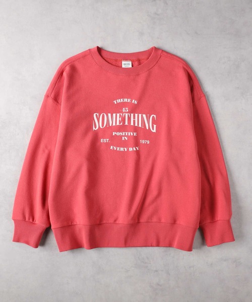SOMETHING(サムシング)の「【SOMETHING】ビッグスウェット(スウェット・レディース・レッド・フリー)」の5枚目の写真