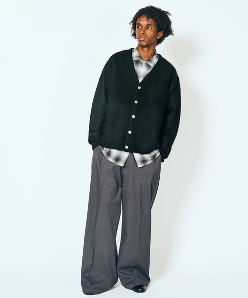 TOWNCRAFT / タウンクラフト VINTAGE MOHAIR STRIPE CARDIGAN ウール