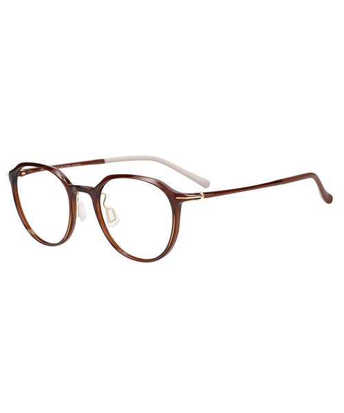 Zoff メガネ 丸型 メガネ拭き ケース付き だて眼鏡 Zoff 伊達メガネ メガネ 眼鏡 「きりまるさんコラボ」ボストン型