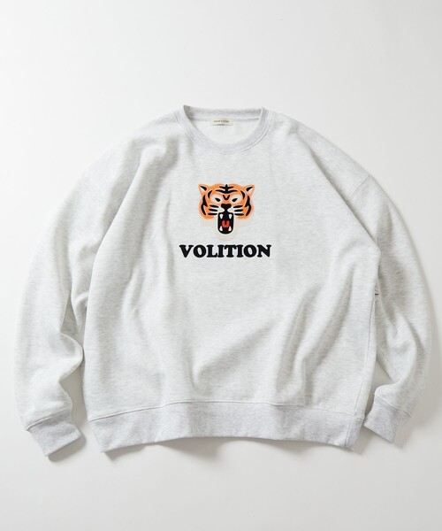 RUSSELL】TIGERプリント クルーネックスウェット