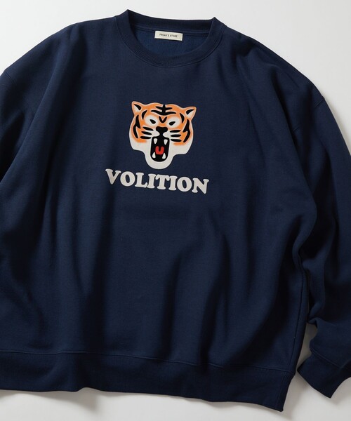 FREAK'S STORE(フリークスストア)の「限定展開 ビッグシルエット フロントプリント クルーネック スウェット / VOLITION Tiger(スウェット・メンズ・グレー/チャコールグレー/ベージュ/ネイビー・SMALL/MEDIUM/LARGE)」の10枚目の写真