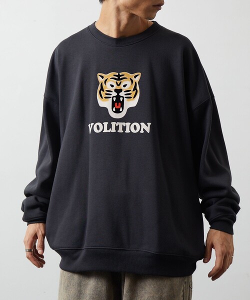 FREAK'S STORE(フリークスストア)の「限定展開 ビッグシルエット フロントプリント クルーネック スウェット / VOLITION Tiger(スウェット・メンズ・グレー/チャコールグレー/ベージュ/ネイビー・SMALL/MEDIUM/LARGE)」の19枚目の写真