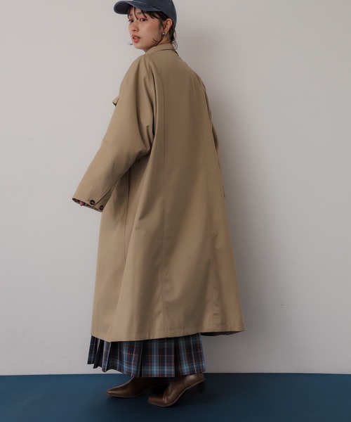 アーバンリサーチ スタンドカラーキルティングロングコート ベージュ 新品未使用 URBAN RESEARCH（アーバンリサーチ）の「スタンドカラーキルティング