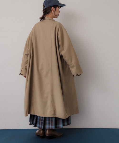 アーバンリサーチ スタンドカラーキルティングロングコート ベージュ 新品未使用 URBAN RESEARCH（アーバンリサーチ）の「スタンドカラーキルティング